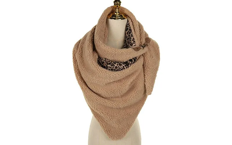 Amiek Tolosa sjaal panter teddy camel driehoek