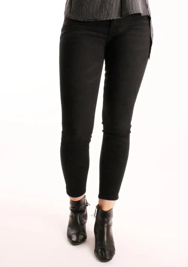 LOVEDRUNKY Queen Hearts Jeans skinny jeans Donkerzwart stretch
