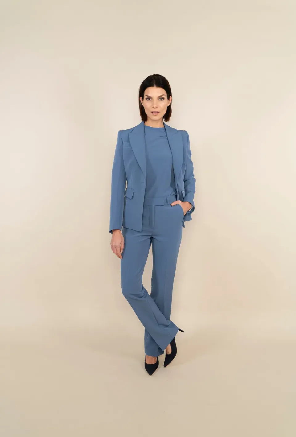 Laboutiek Blazer Short Model ocean blue blauw