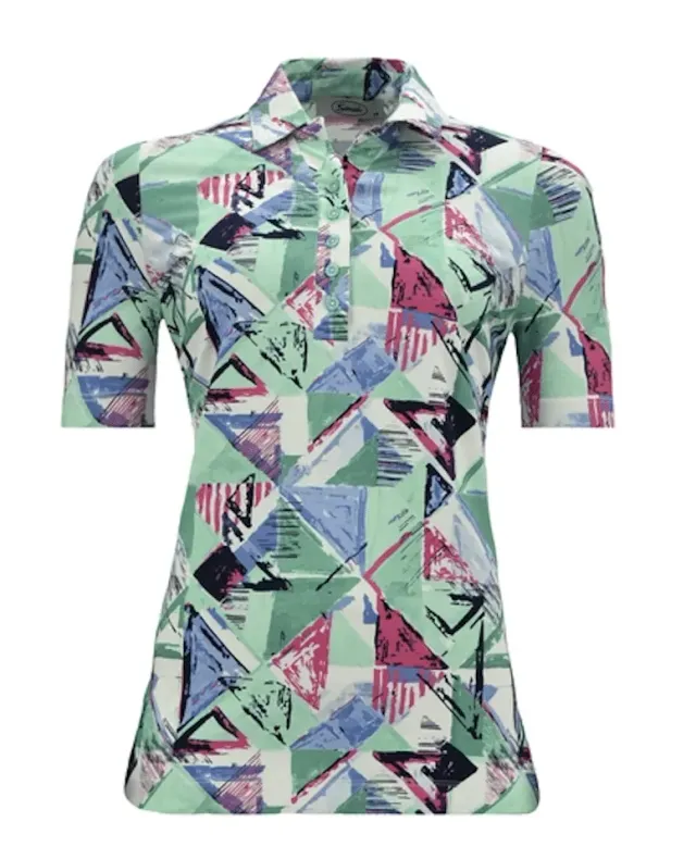 Sensia Mint Poppy dames poloshirt viscose mint