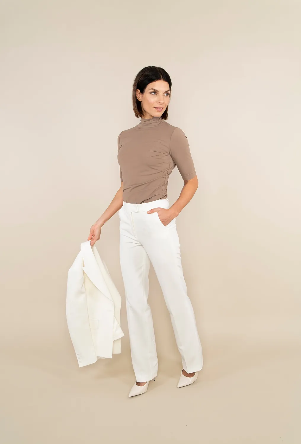 Laboutiek Flair Trouser pantalon off white travel