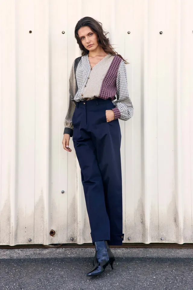 La Petite Etoile Prim barrel broek marineblauw