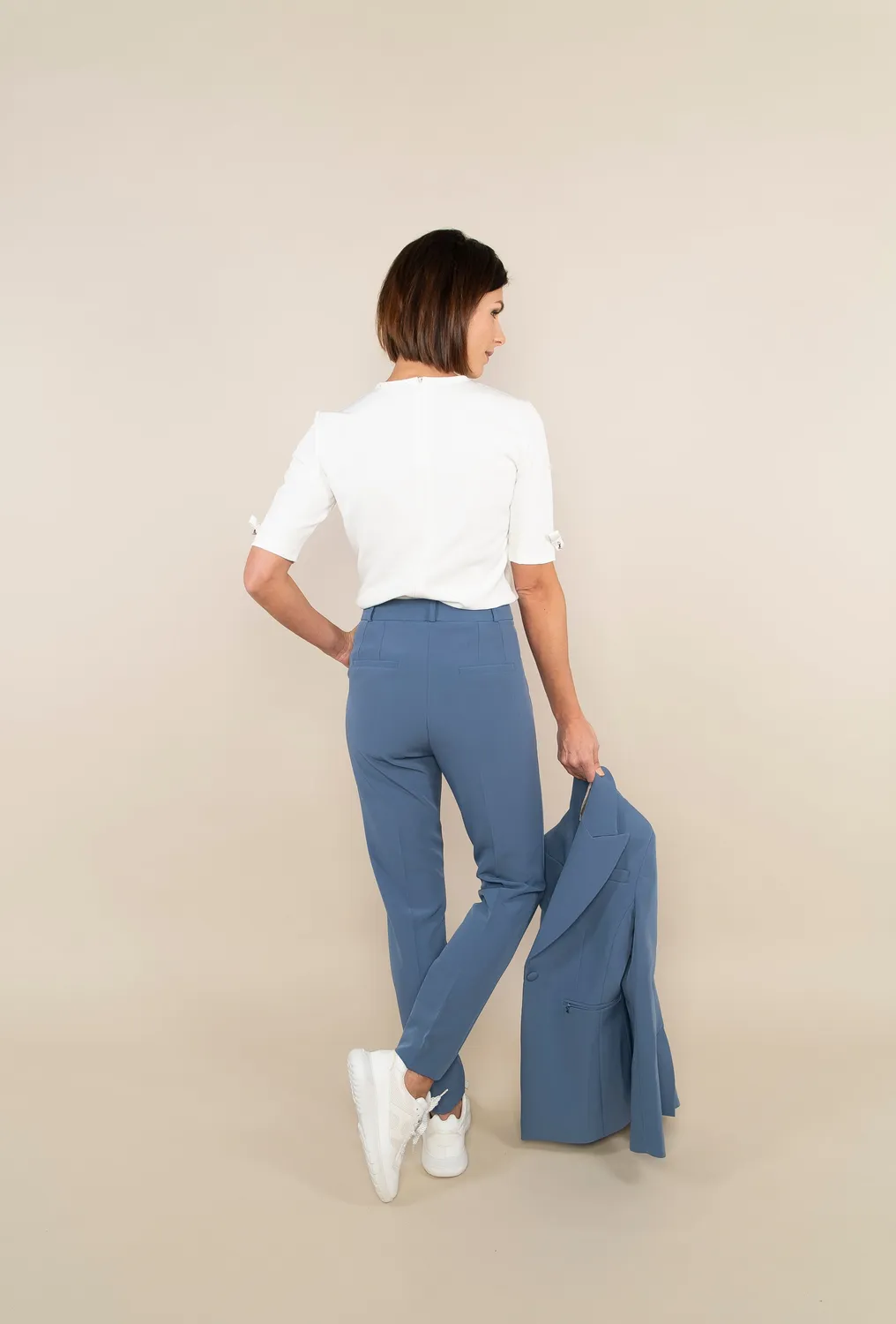 Laboutiek New Trouser pantalon ocean blue slim