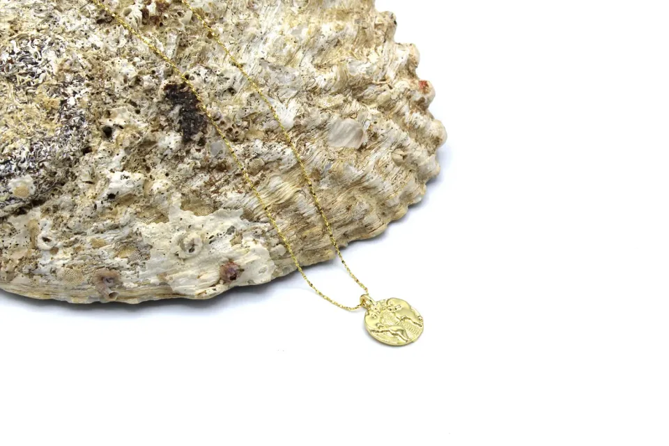 LOVEDRUNKY World ketting goud 45 cm wereld