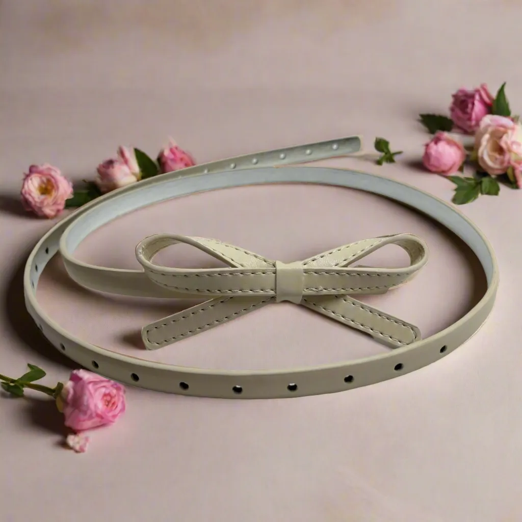 Tatyana Ribbon Retro Style Adjustable Belt riem bruin verstelbaar
