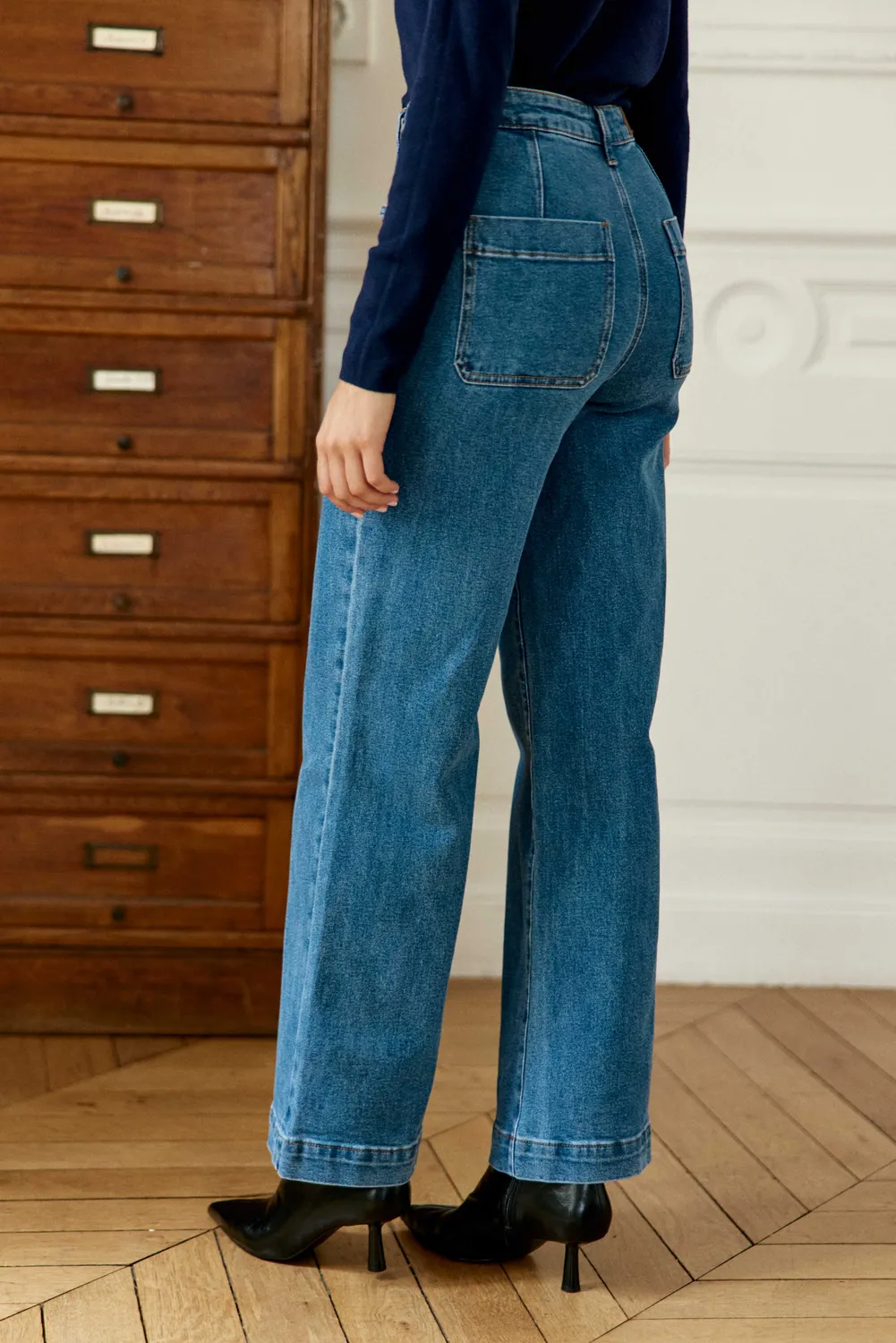 La Petite Etoile Atlantyna jeans medium stone wijd