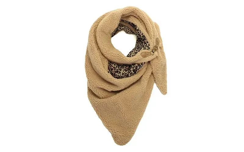 Amiek Tolosa sjaal panter teddy camel driehoek