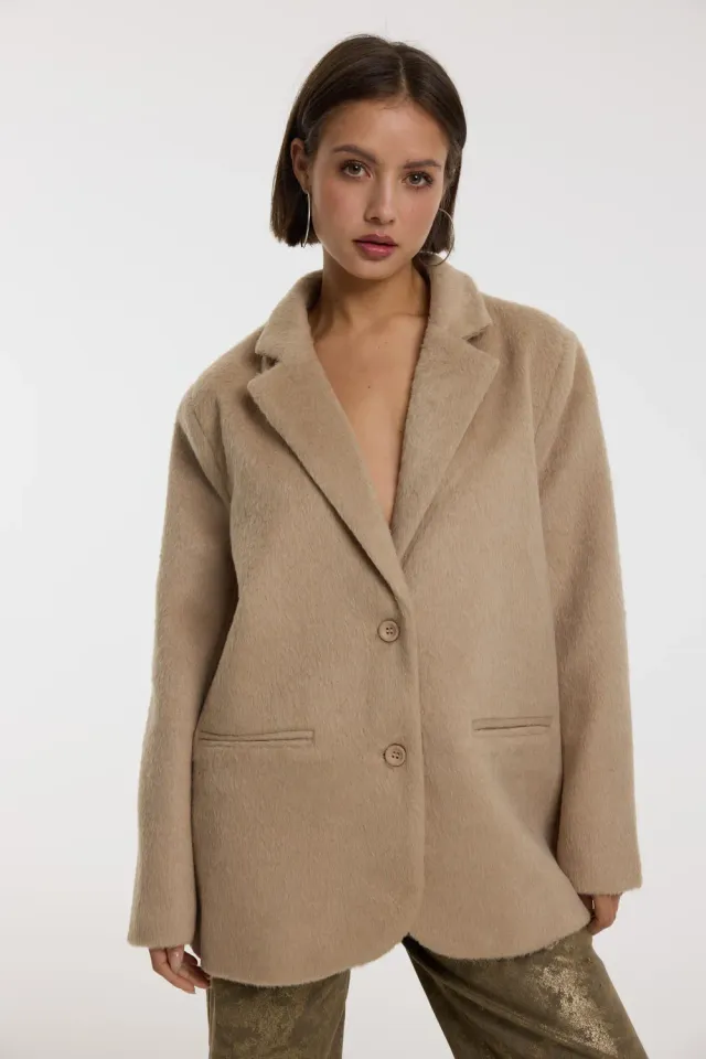 Amiek RF Hairy Blazer BODI bruin