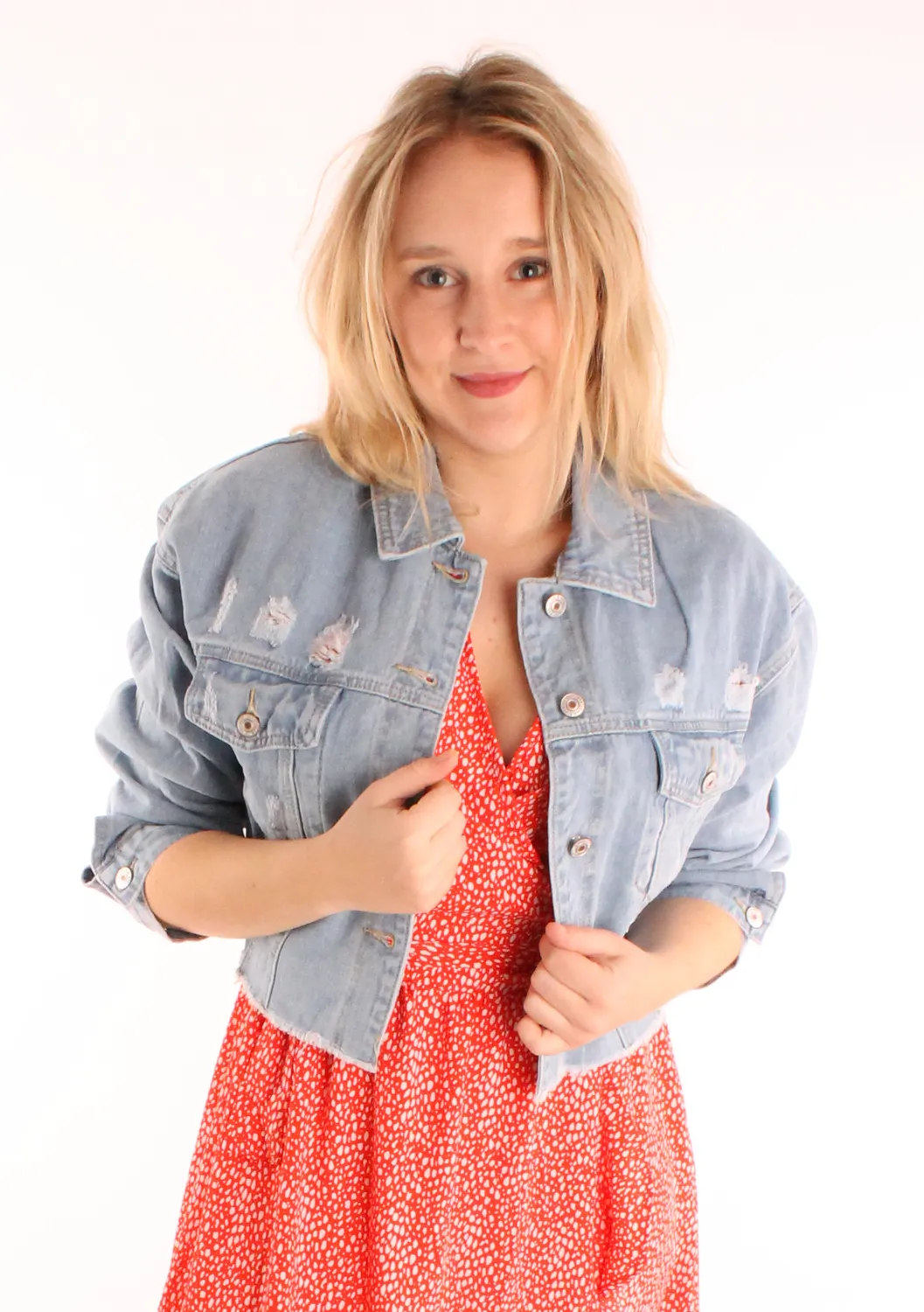 LOVEDRUNKY Denim Jacket spijkerjas blauw kort