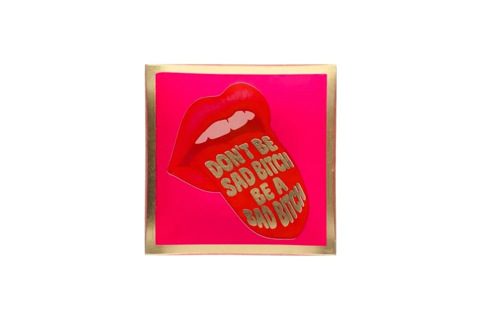 Loveplate Don't Be a Sad Bitch schaaltje glas S