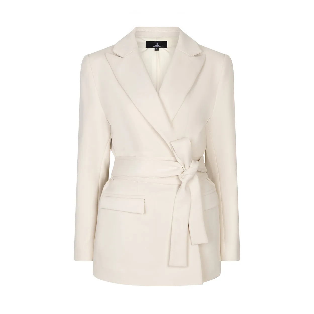 Laboutiek Frame Blazer blazer lichtbeige ceintuur