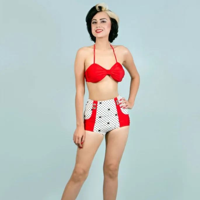 Tatyana Lucky Retro bikini polka dot high waist