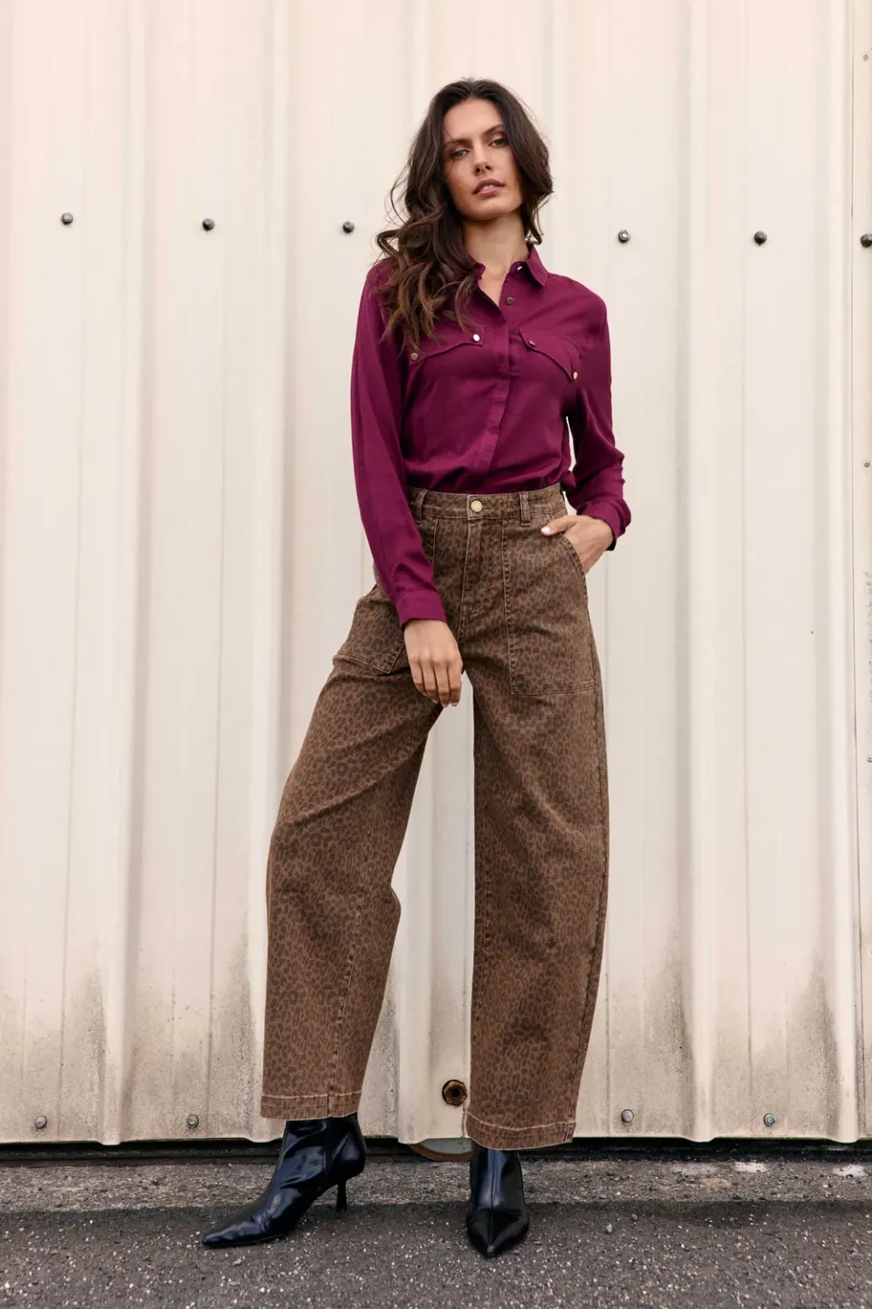 La Petite Etoile Pelyan barrel broek luipaard