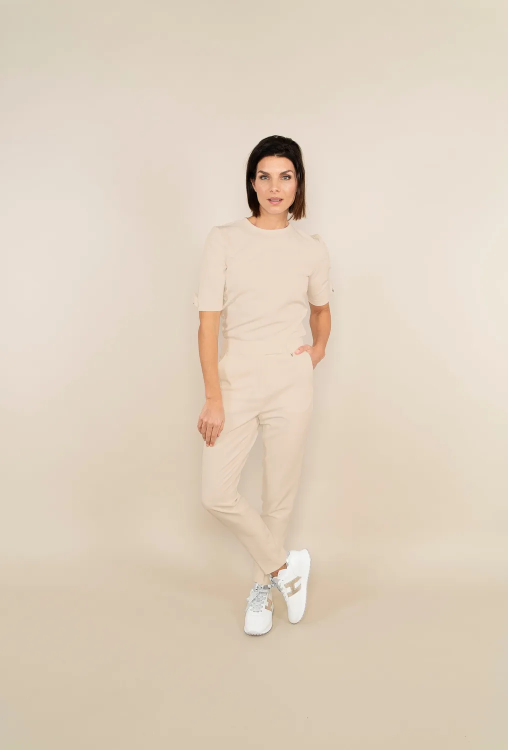 Laboutiek New Trouser pantalon sand slim fit