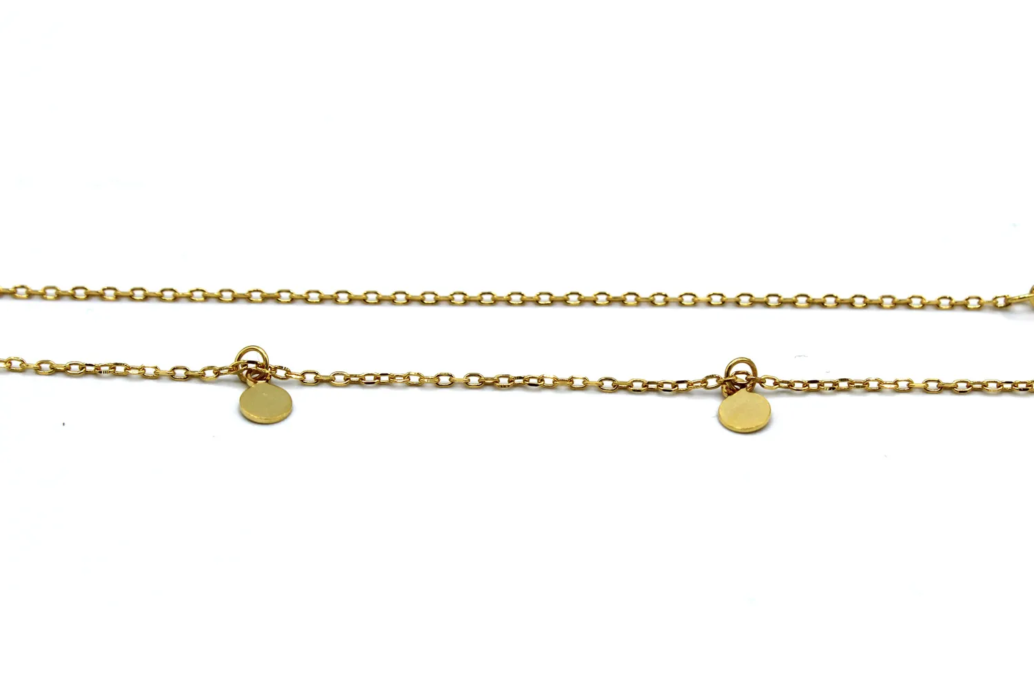 LOVEDRUNKY Coins ketting goud 44 cm verstelbaar