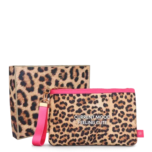 Amiek Feeling Cute toilettas panterprint 21x14 cm
