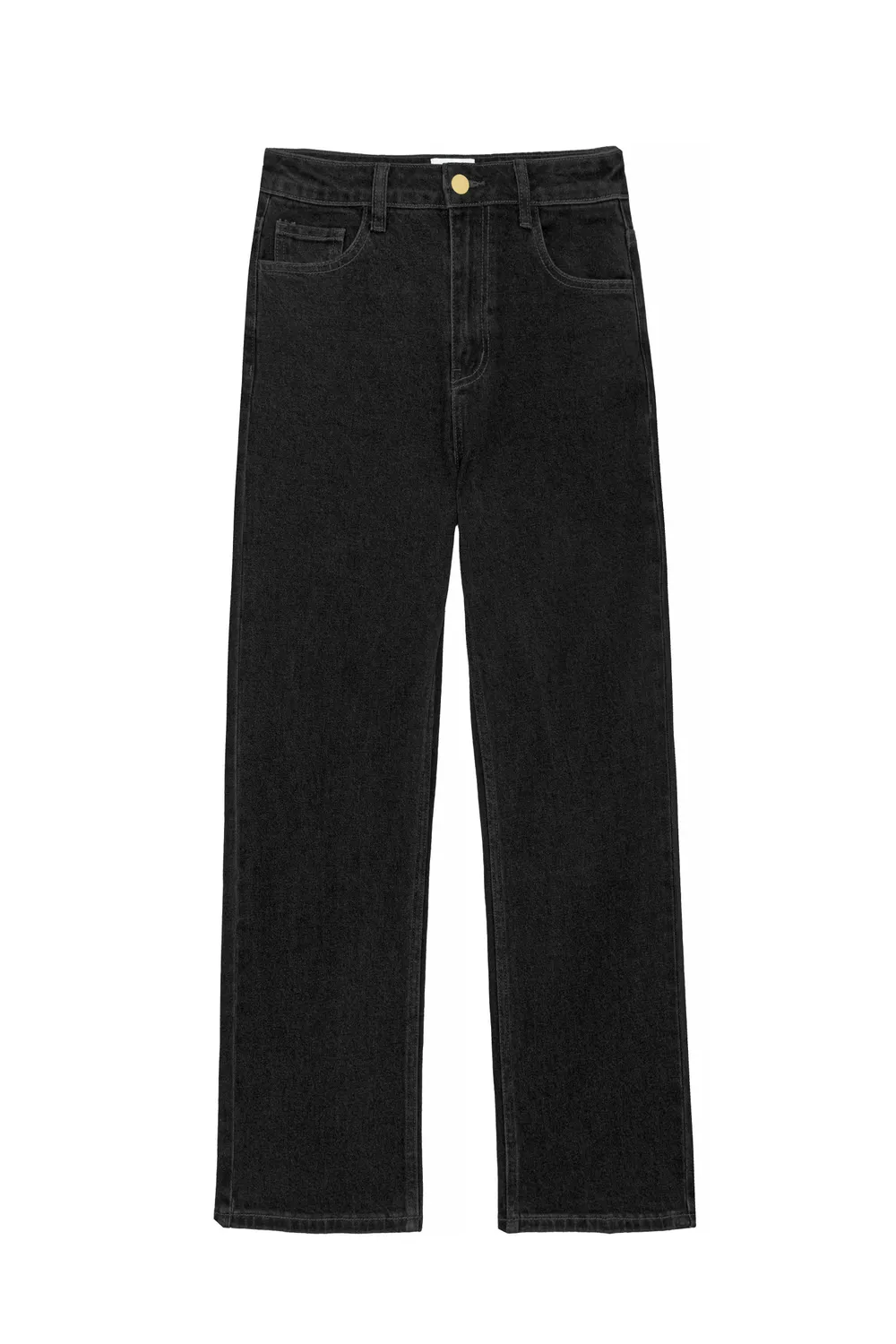 La Petite Etoile Pia mom jeans charcoal zwart