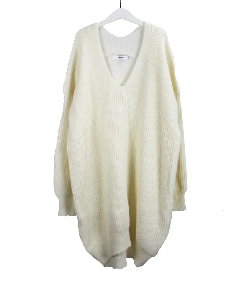 LOVEDRUNKY Knitted Tuniek beige tuniek one size