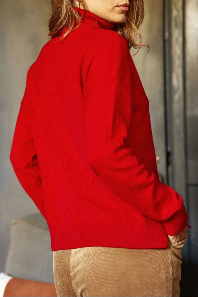 La Petite Etoile Marlen coltrui kasjmier rood
