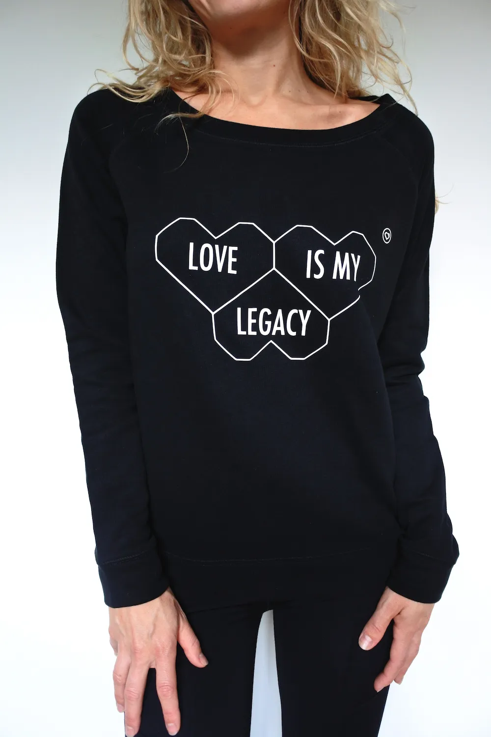 LOVEDRUNKY Love is my Legacy sweater zwart