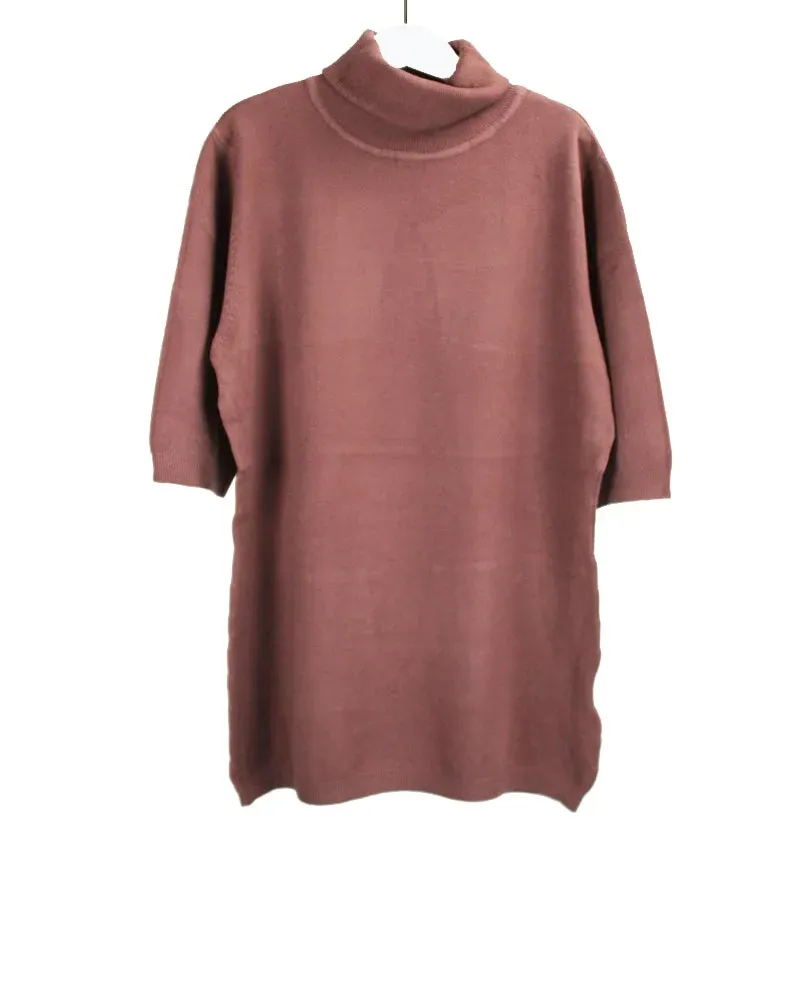 LOVEDRUNKY Turtleneck top oud roze zachte col