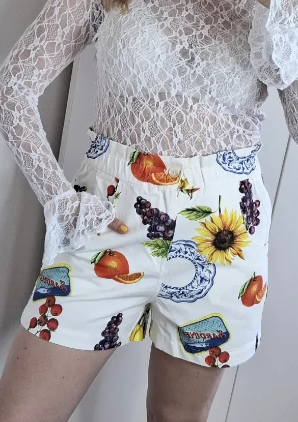 LOVEDRUNKY Tropicana short wit paperbag print