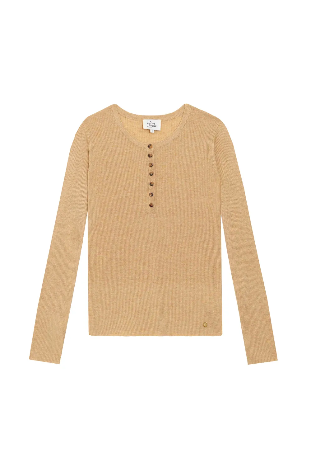 La Petite Etoile Malice trui camel polokraag